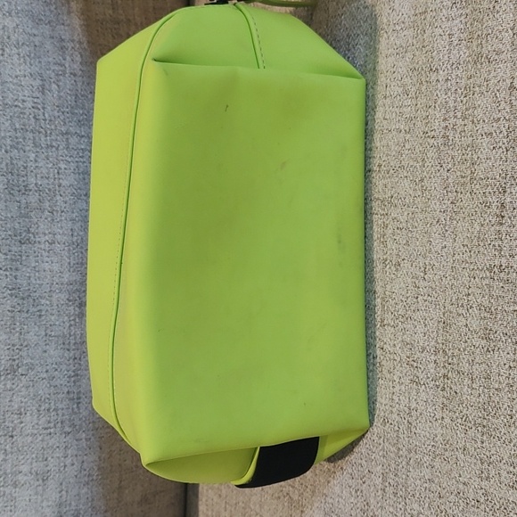 RAINS Lime Green Small Wash Bag Toiletry Bag Used *MARKS - Picture 3 of 8